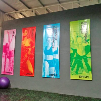 Oasis Gym - Banners colgantes